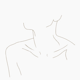 body collection, graphic, contour drawing of female neck