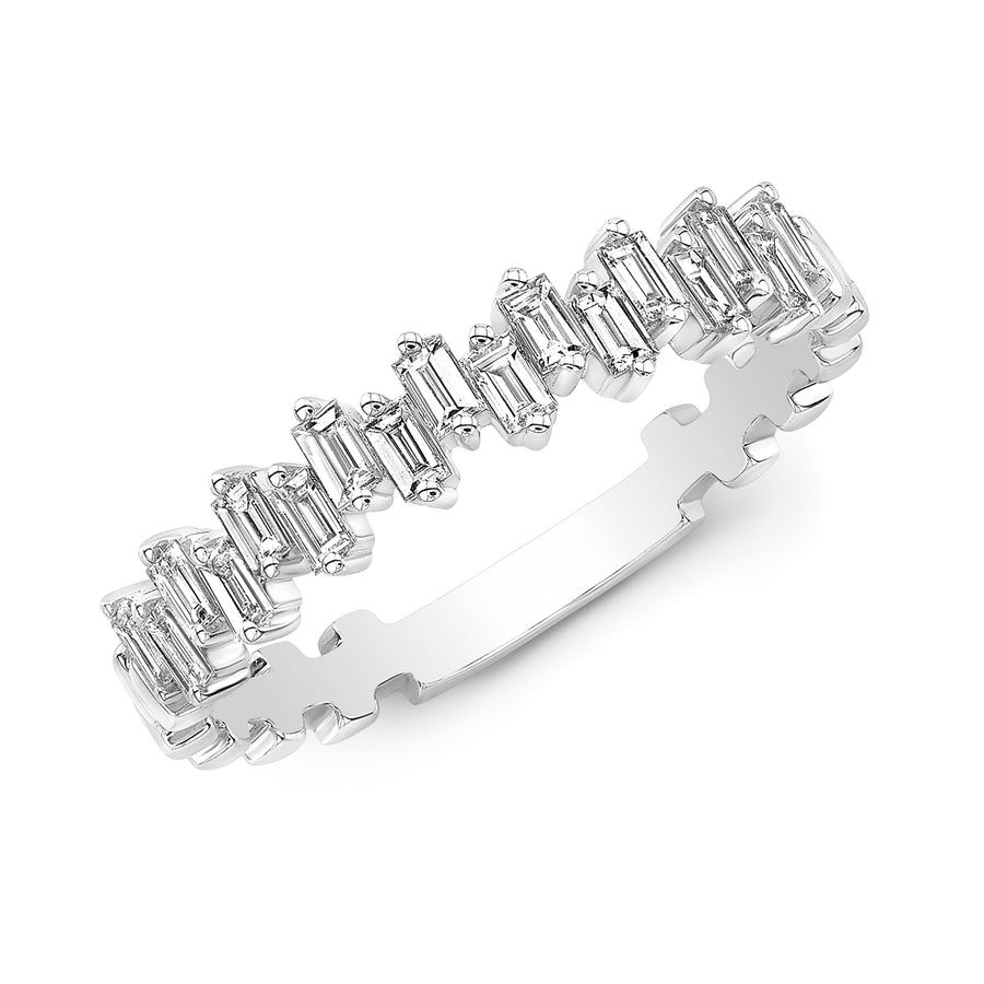 Staggered Baguette Stackable Band