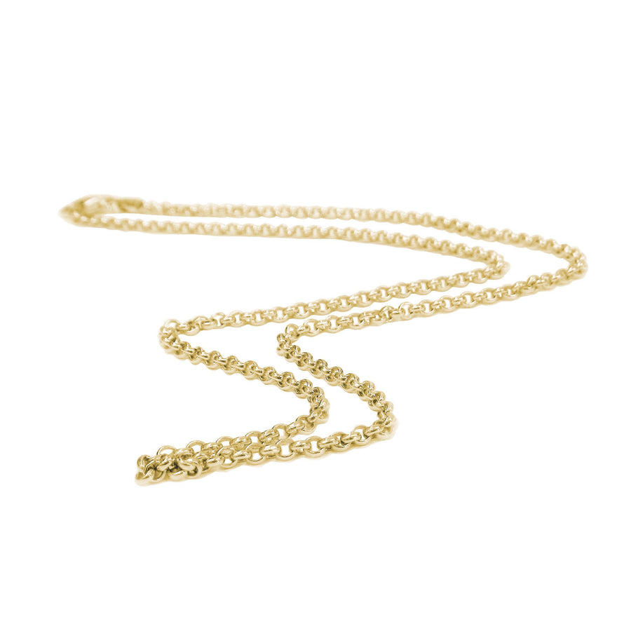 14k Gold 1mm Rolo Chain - 18 inches