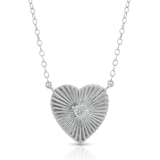 Beams of Love Heart Necklace