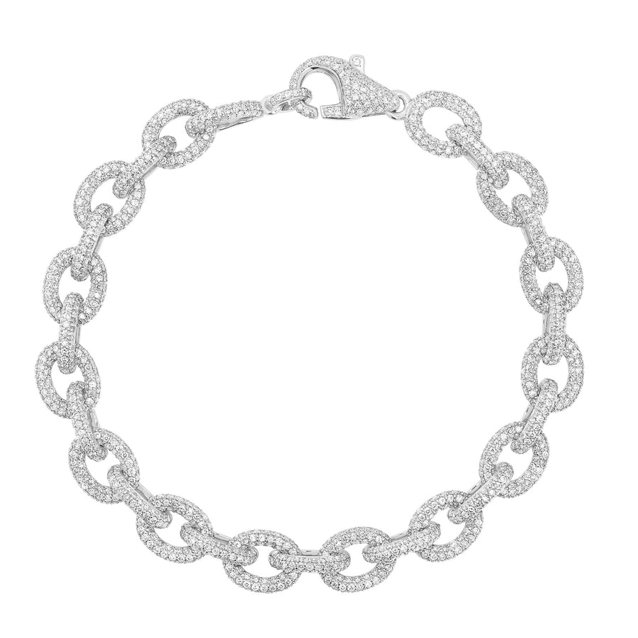 Diamond Puffer Link Bracelet
