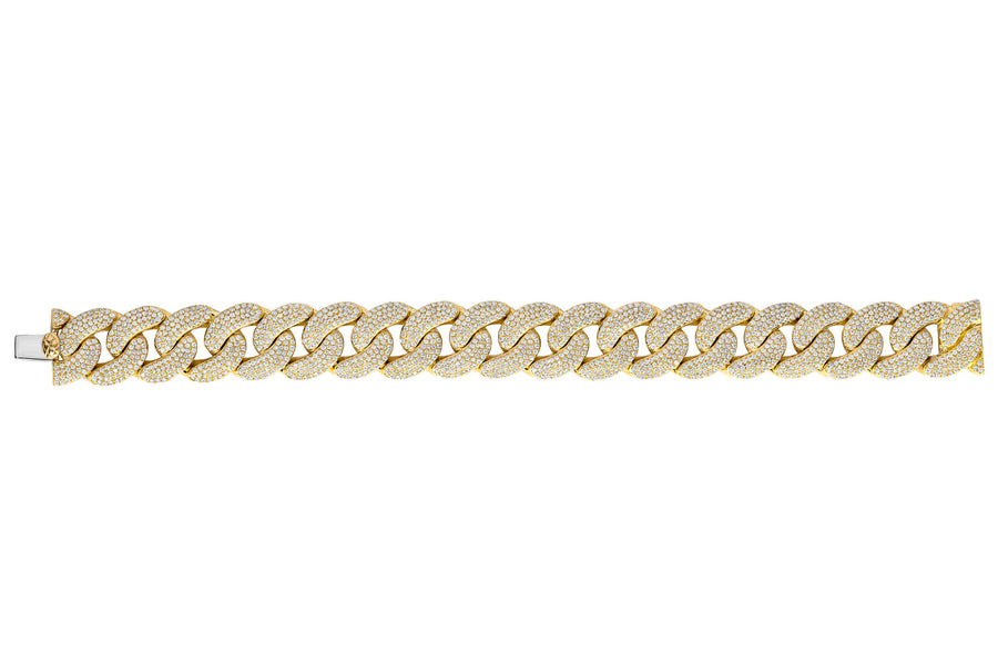Flat Pave Link Bracelet