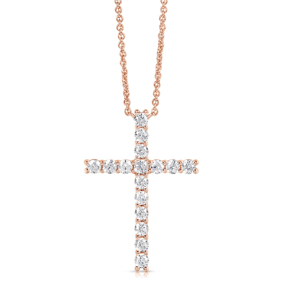 1/2 CT COLORLESS FLAWLESS CROSS PENDANT