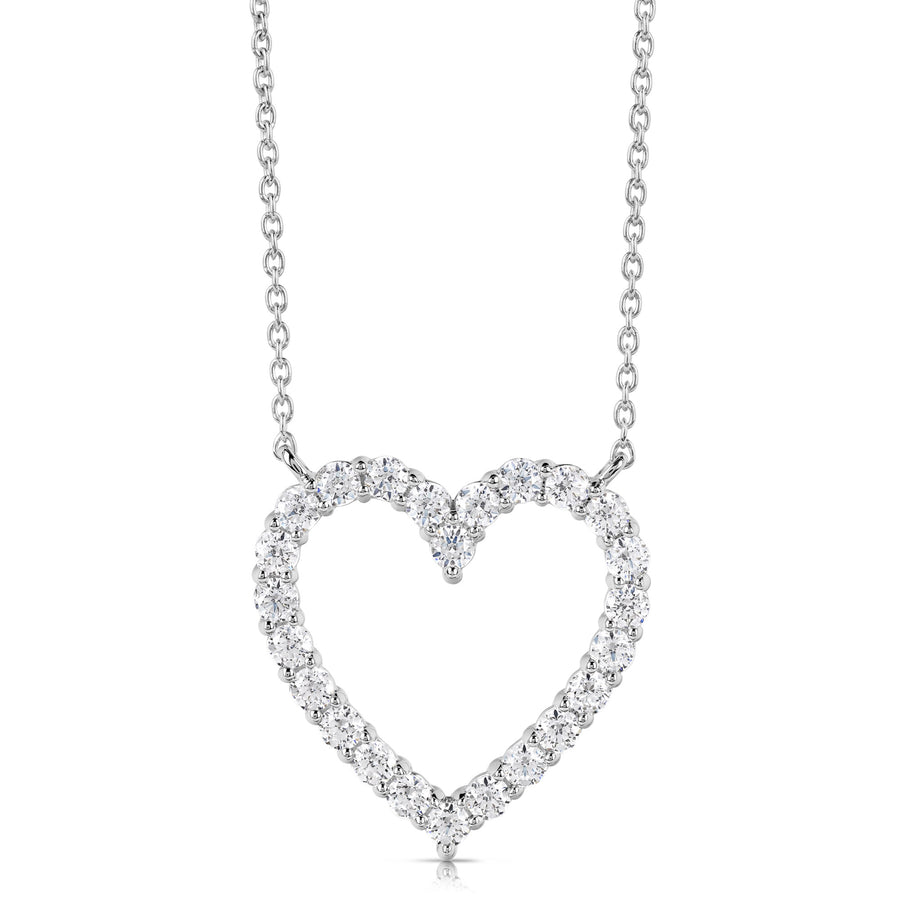 1/2 CT COLORLESS FLAWLESS HEART SHAPED PENDANT
