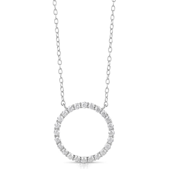 1/4 CT COLORLESS FLAWLESS CIRCLE SHAPED PENDANT