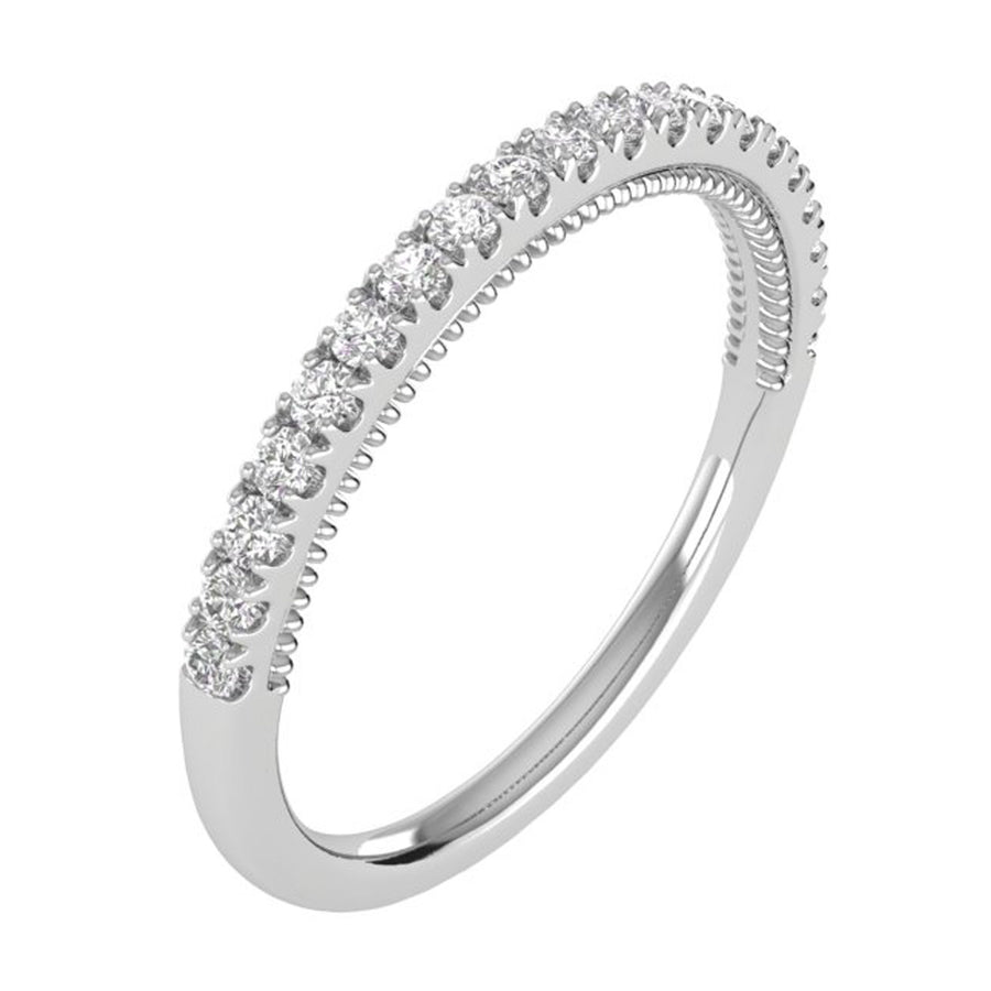 1/4 CTW COLORLESS FLAWLESS WEDDING BAND