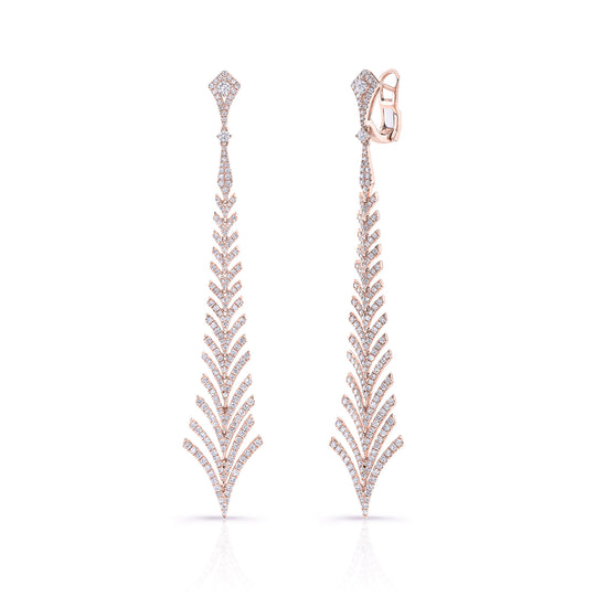 Graduating Dart Drop Earrings