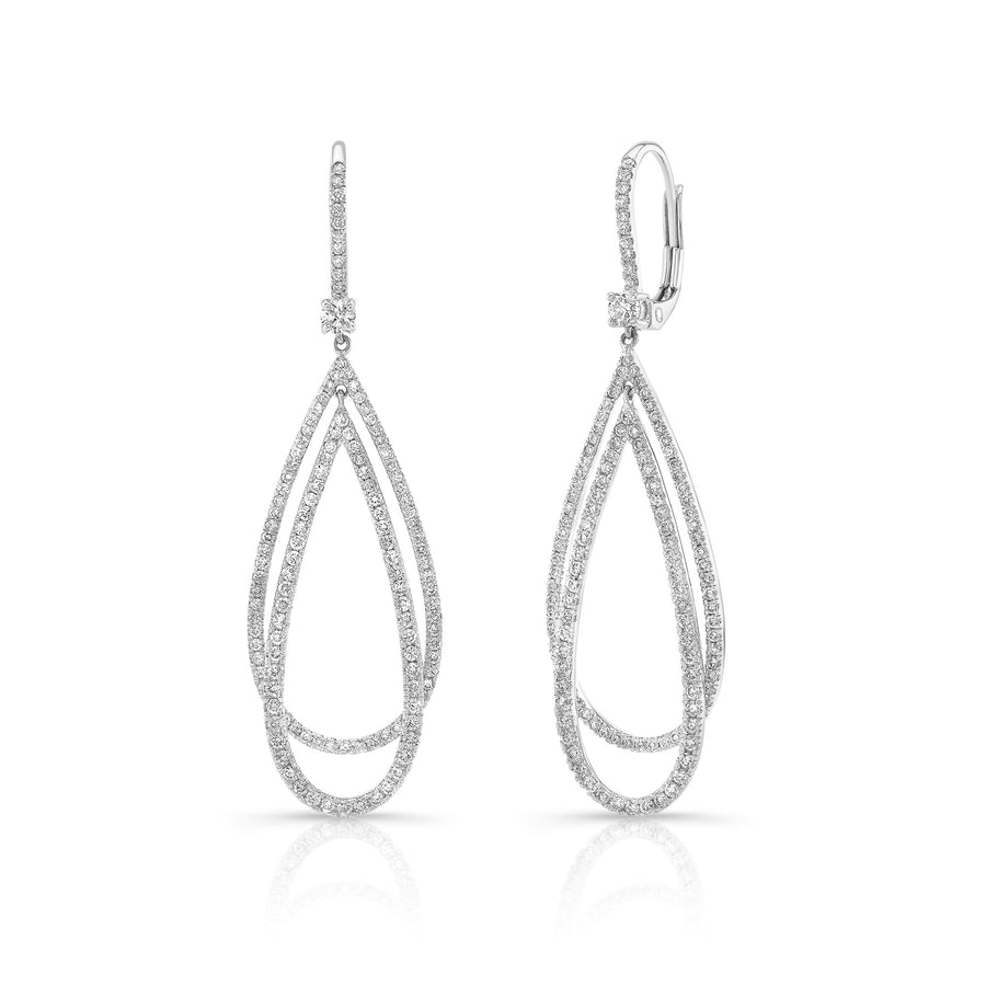 Overlapping Pear Shaped Earrings