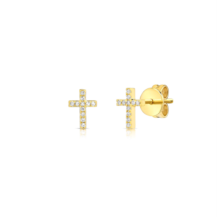 Blessed Not Stressed Cross Studs