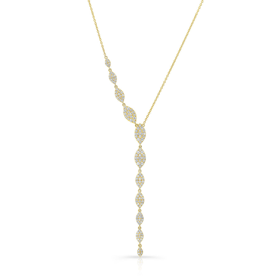 Pave Marquise Drop Necklace