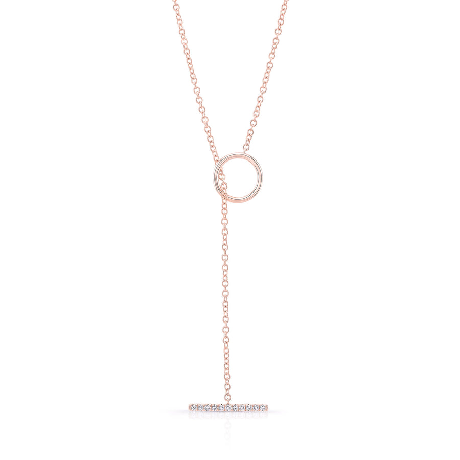 Diamond T Bar Toggle Necklace