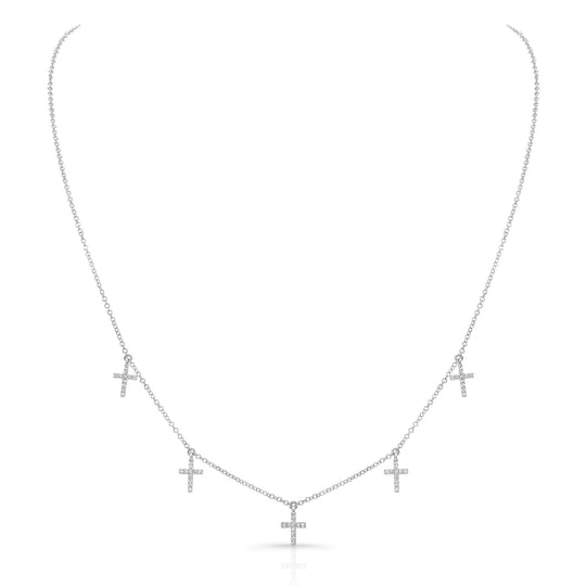 Piety Dangling Cross Necklace