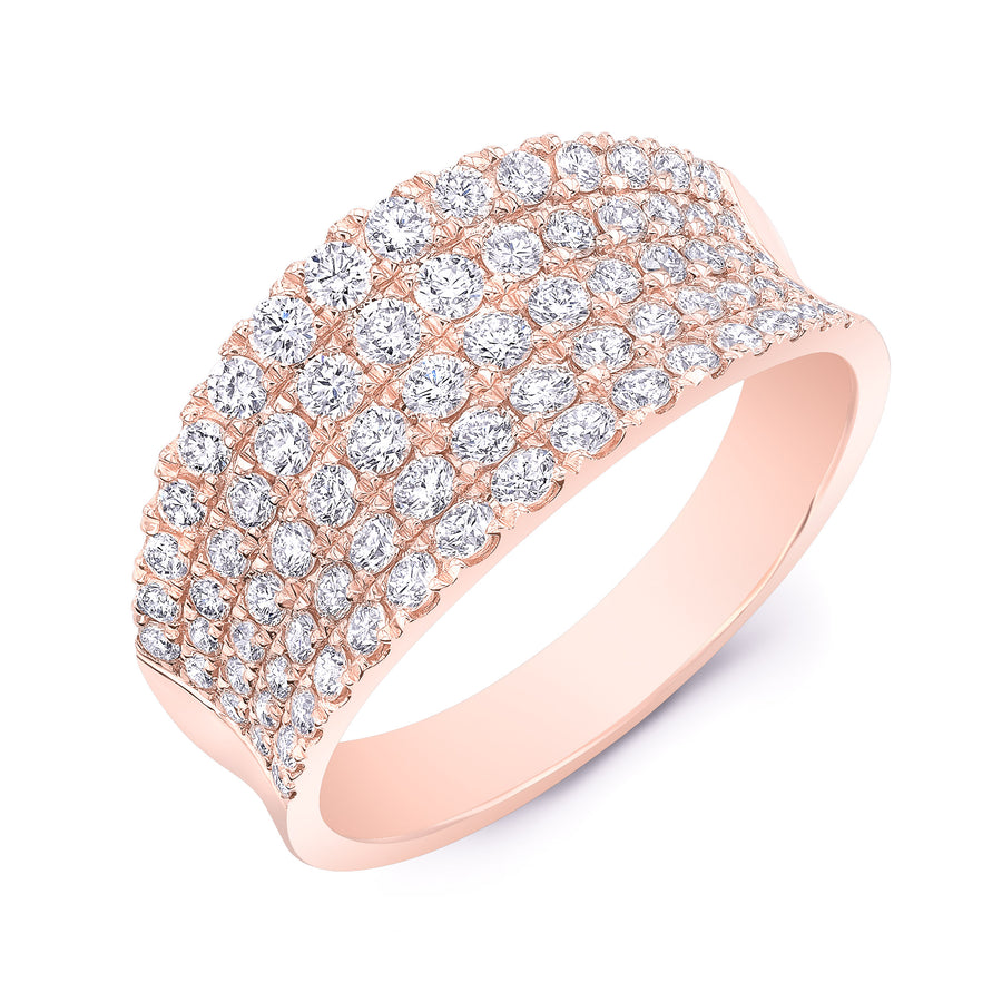Concave Pave Ring