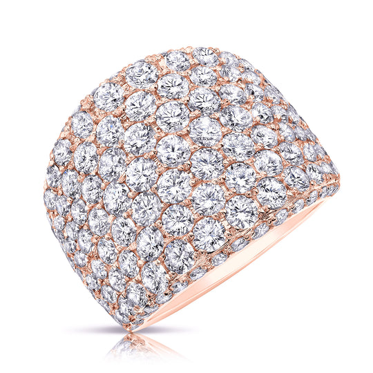 Wide Convex Pave Ring