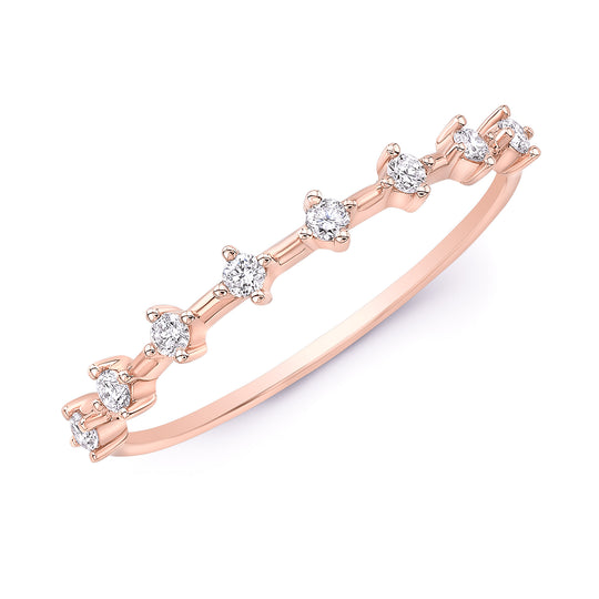 Scattered Diamonds Stackable Band