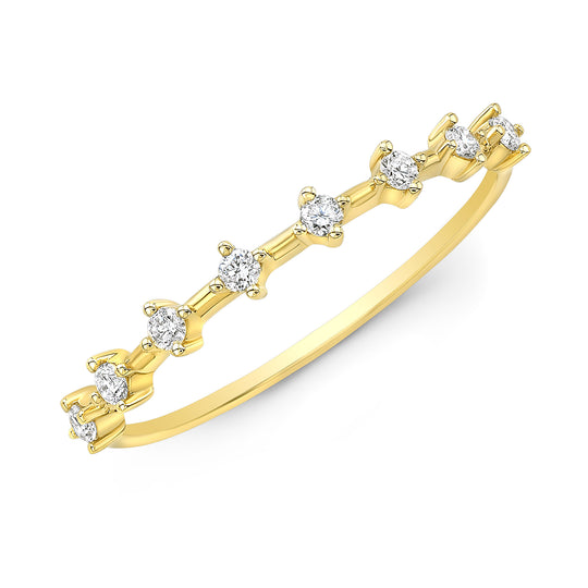 Scattered Diamonds Stackable Band
