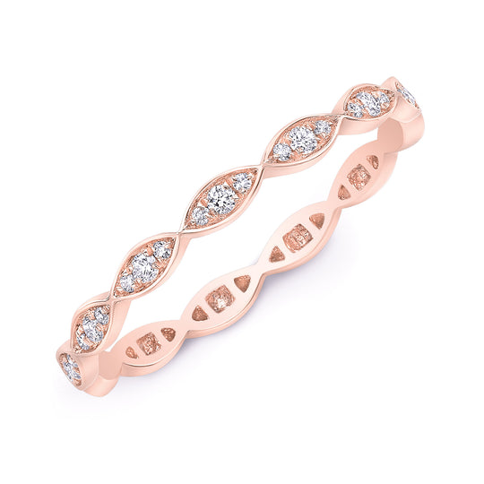 Pave Marquise Stackable Band