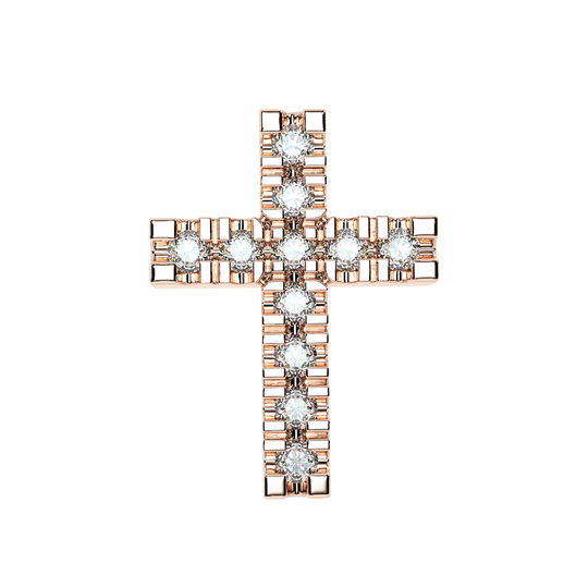 Blessed Not Stressed Cross Charm
